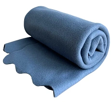 Уютный плед Плед флисовый, Джинсовый Синий